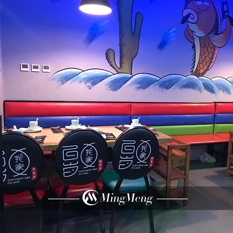 Индивидуальный популярный диван для магазина, современное сиденье для ресторана, двухсторонний диван