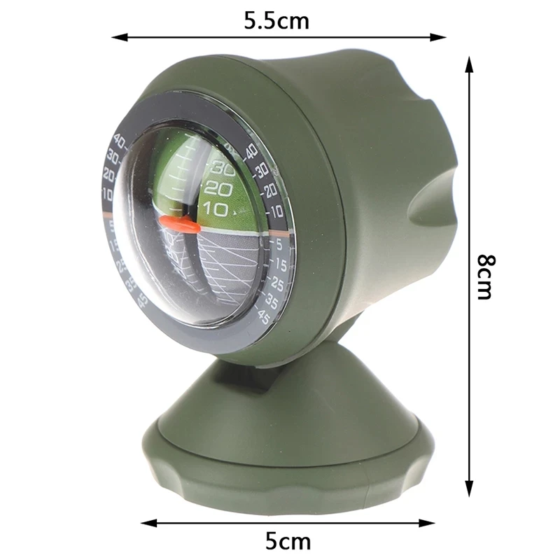 Outdoor Multifunction Car Inclinometer Angle Slope Meter Balancer Measure Equipment Professional Car Compass Accessories