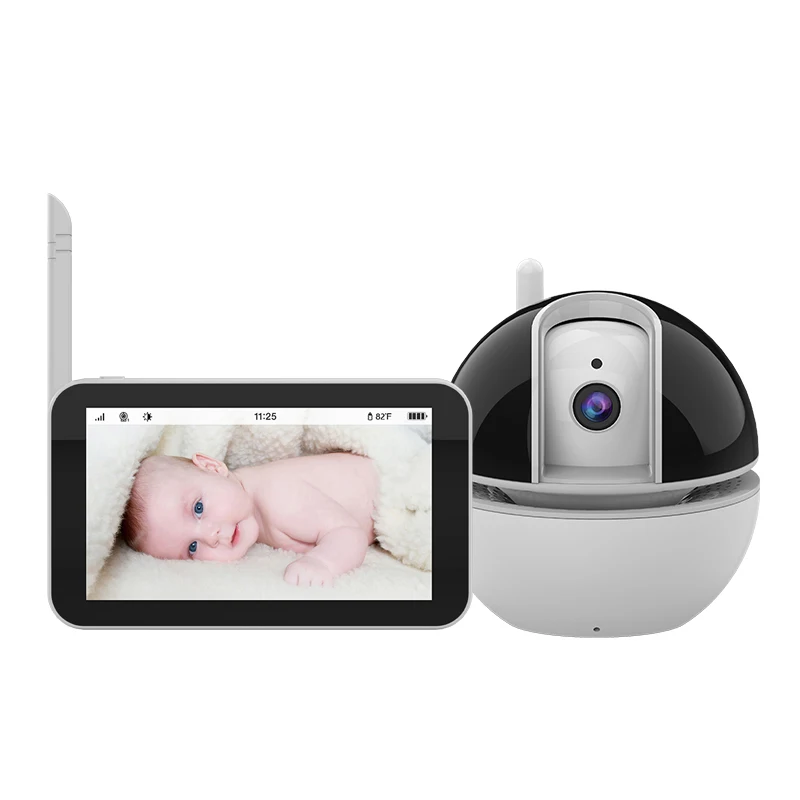 
Smart two way talk newest WiFi video audio camera wireless baby monitor with 5inch HD LCD 720P display screen 