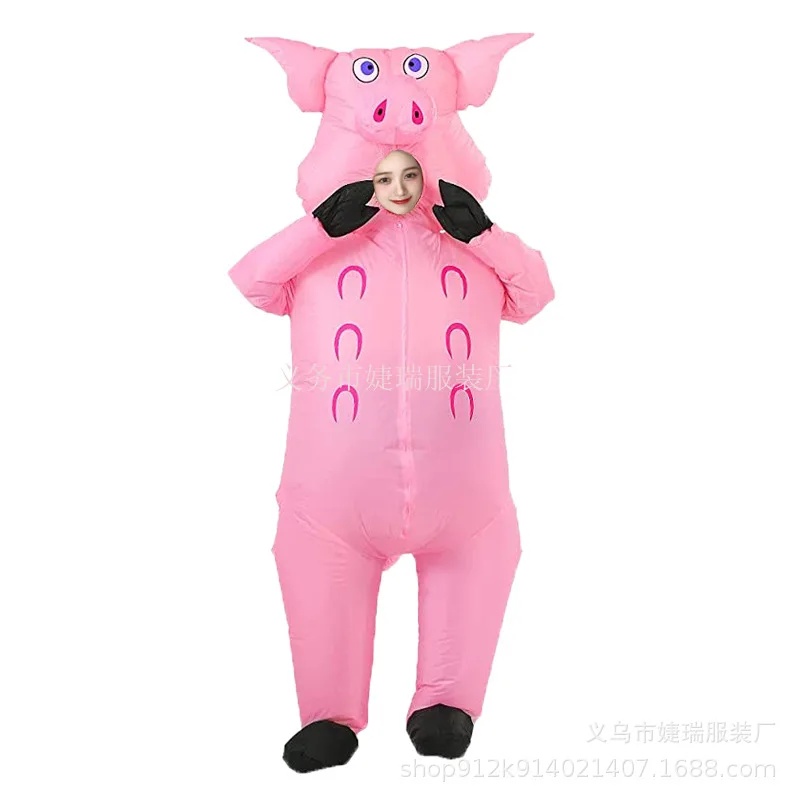 Hotselling Pig Snail Animal Ride Costume for Baby Koala Cartoon Inflatable Costume for Performances