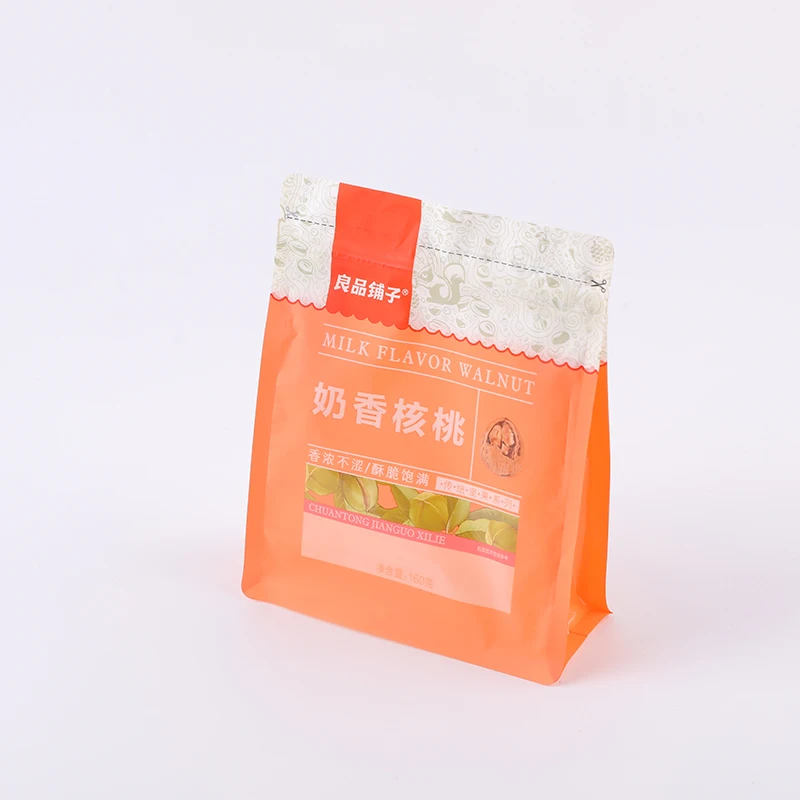 Digital print custom logo plastic foil food packaging bag stand up pouch with zipper and clear window