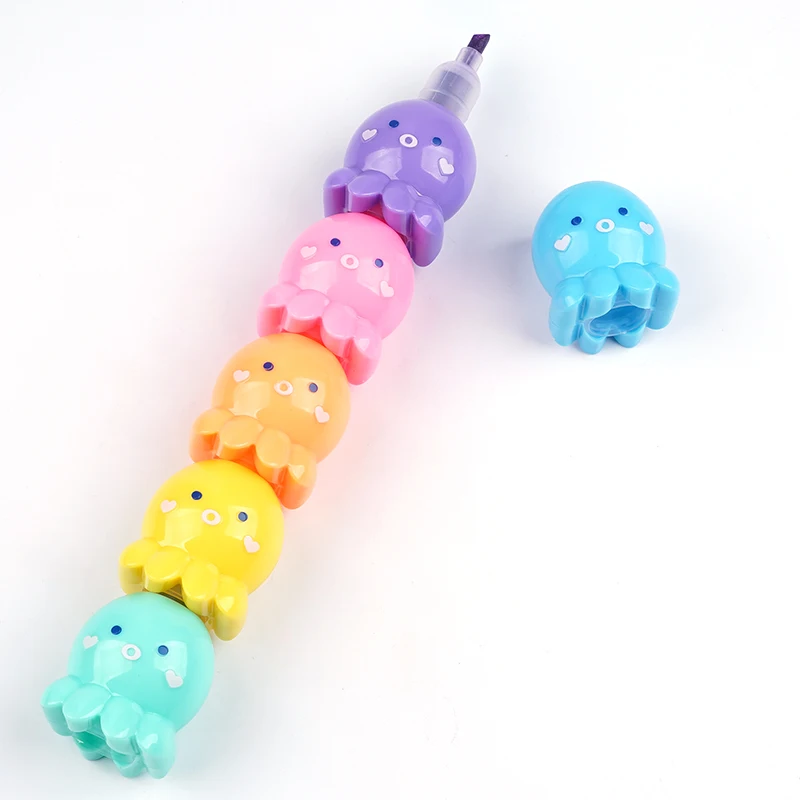 FEMA  lovely Octopus stylus highlighter pen  100PCS