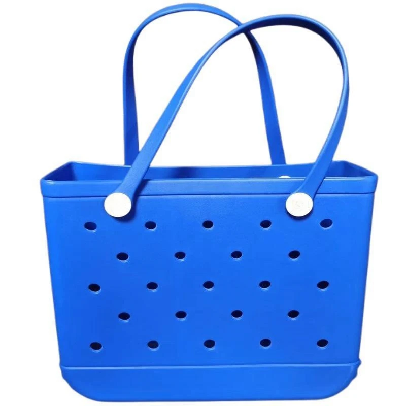 Factory Custom Bag OEM Women Summer Beach Bag Fashion Shopping Tote Shoulder Bag Waterproof EVA Silicone Jelly Candy Handbag PVC