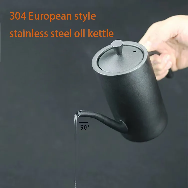 Бутылка для разделения масла из нержавеющей стали на 17 унций с ручкой оливковое масло горшок вина соевый соус уксус стальная бутылка