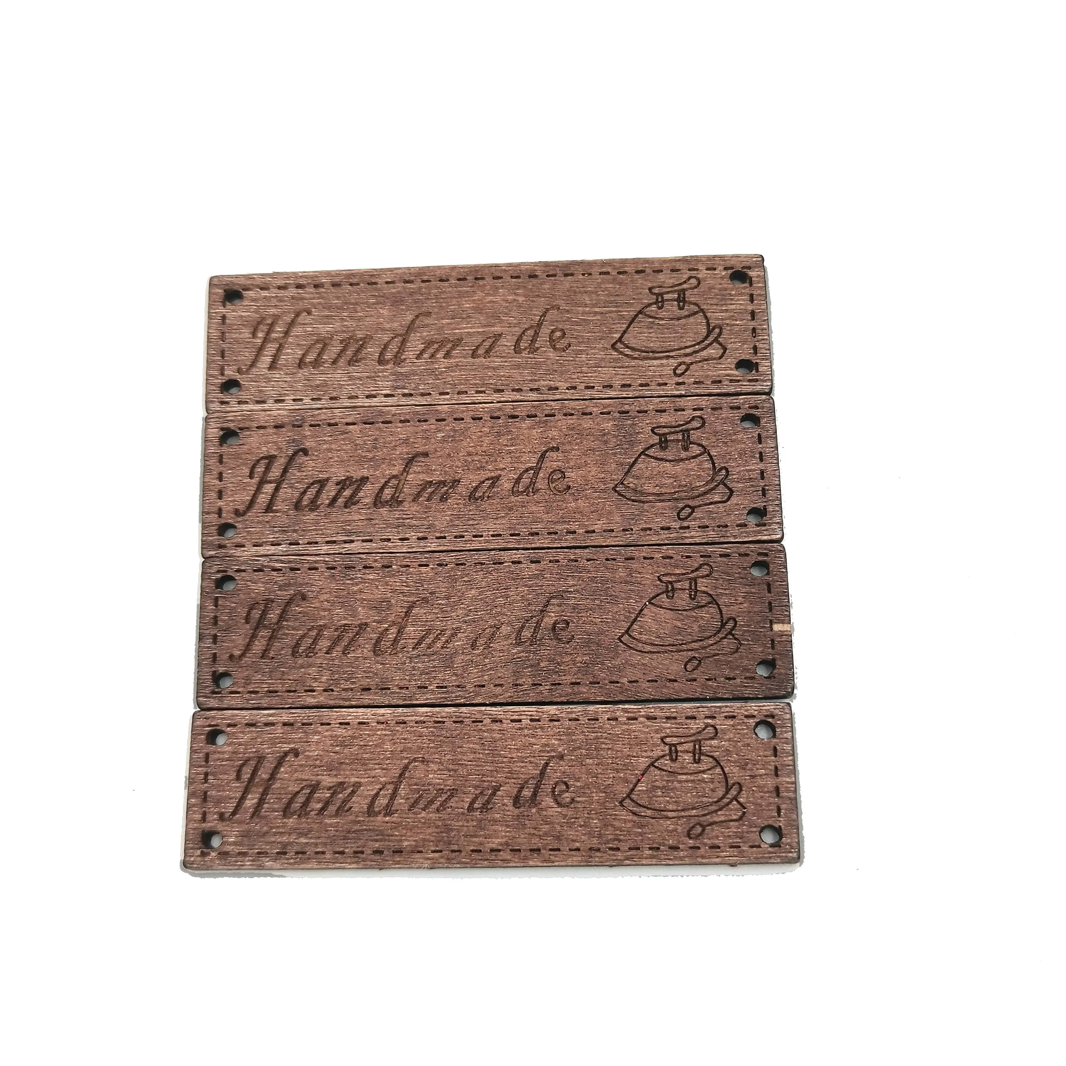 wood diy tag rectangle handmade carved brown wood slice diy project