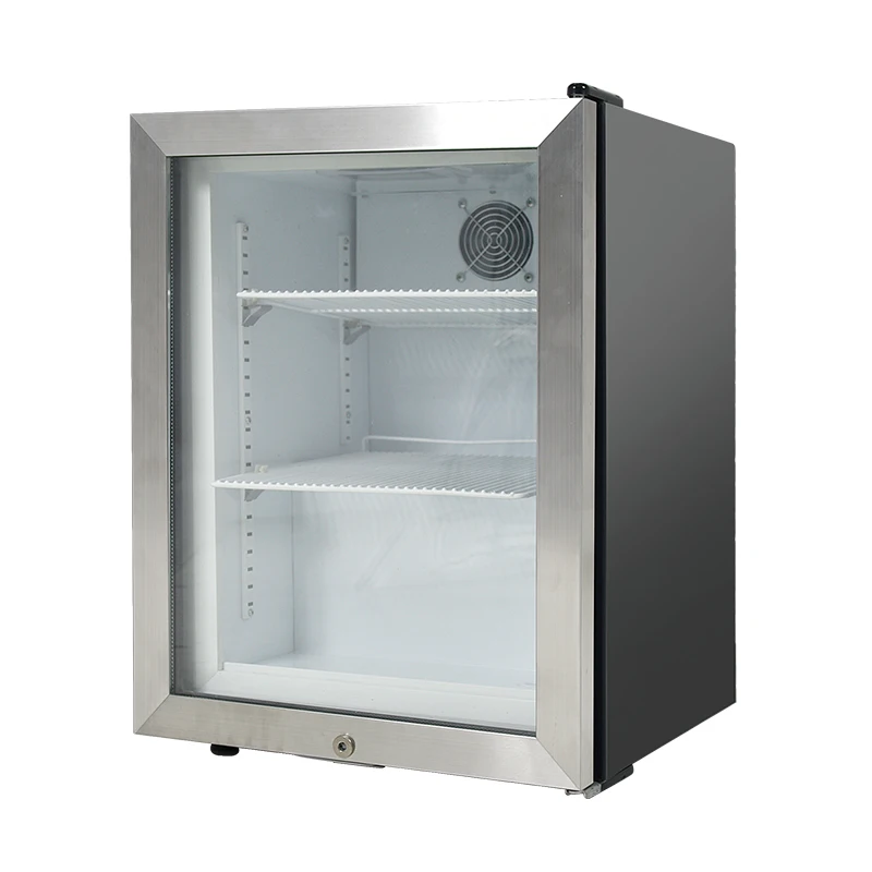 Single Glass Door High Quality Countertop Freezer For Ice Cream 50L