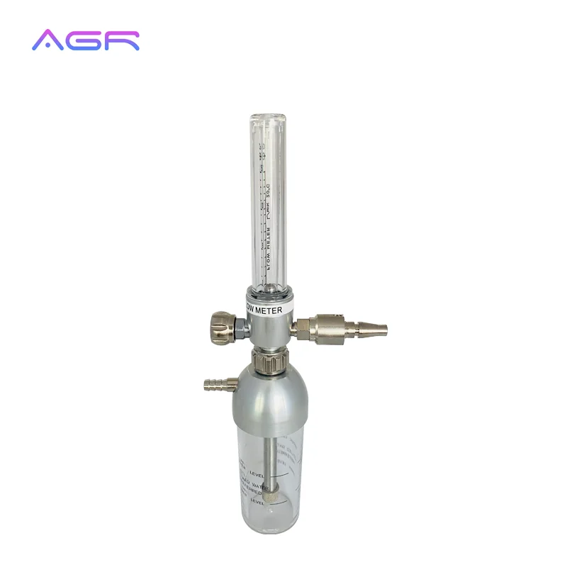 OEM Custom Logo South America type CGA 540 medical flow meter oxygen valve regulator with humidifier