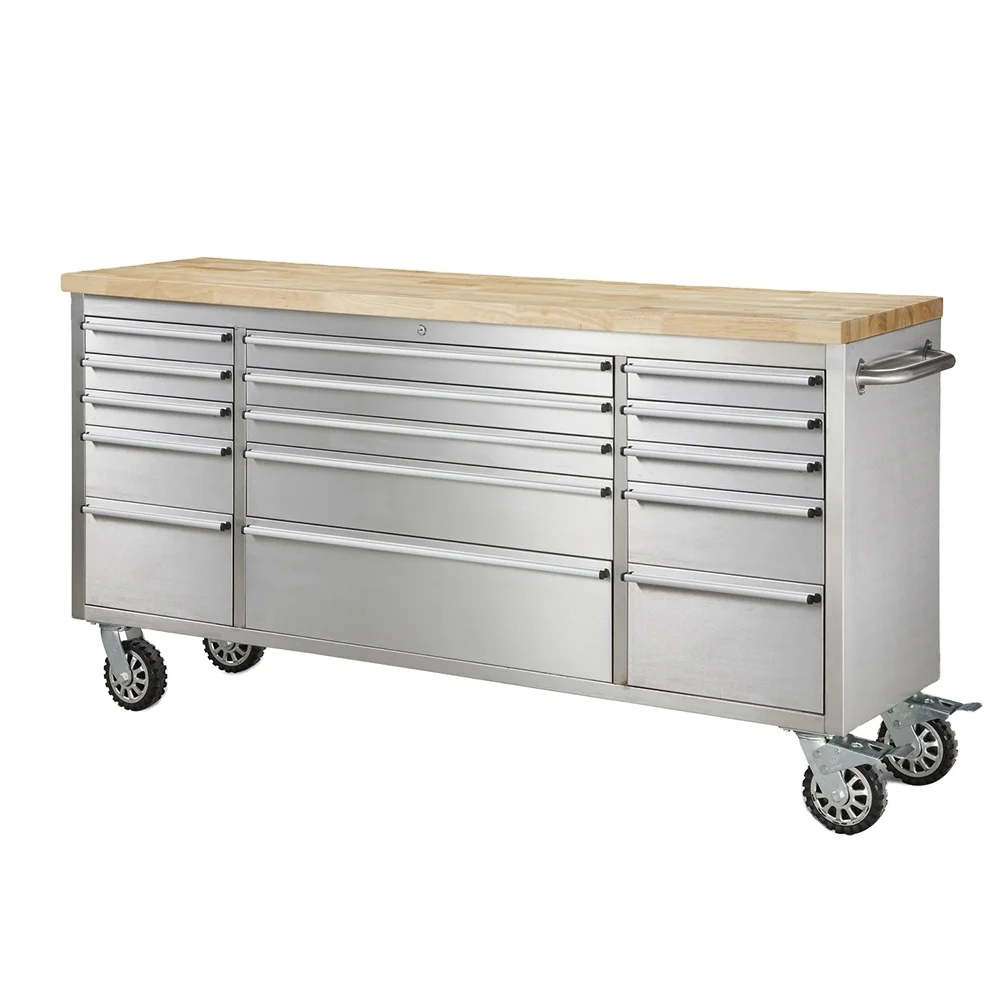 UFIT 72 inch stainless steel Empty Storage Truck Metal garage Tool Box