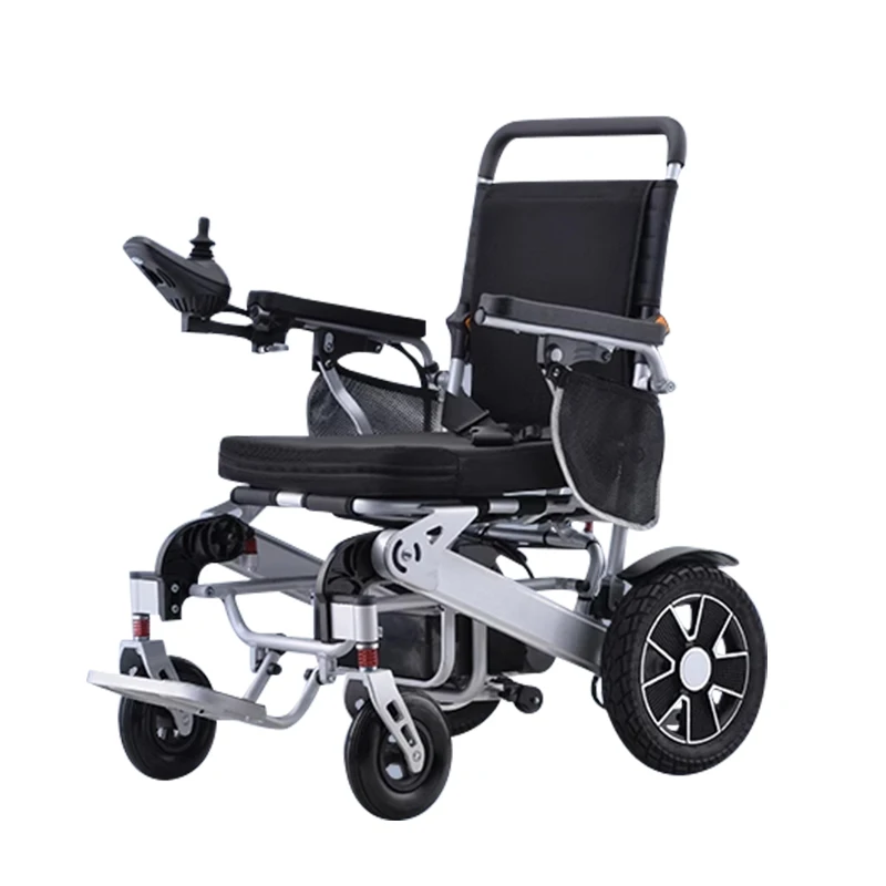 High Quality Quick Folding Aluminum Electromagnetic Brake Remote Control Electric Wheelchair