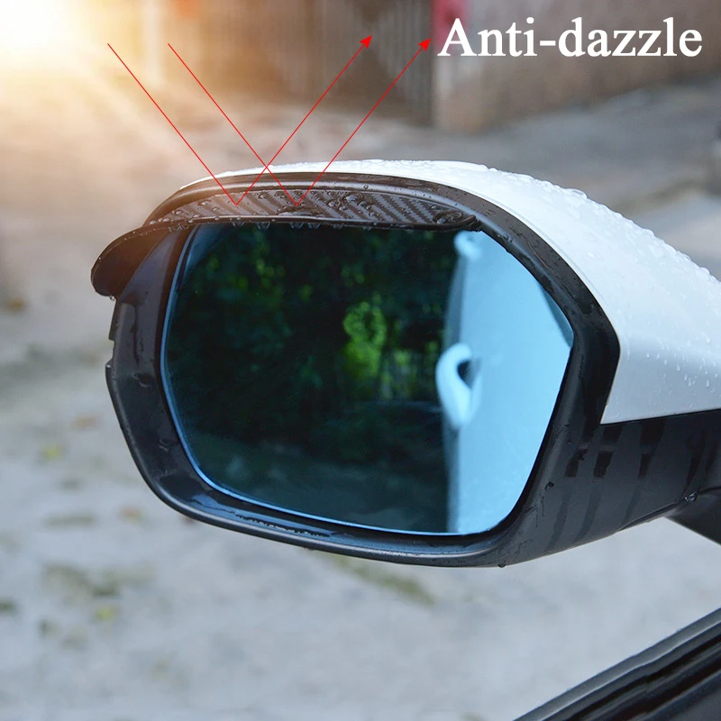Hot Product Auto Mirror Rain Shield Shade Cover Universal Rearview Mirror Rain Cover Plate Car Back Rain Eyebrow Cover