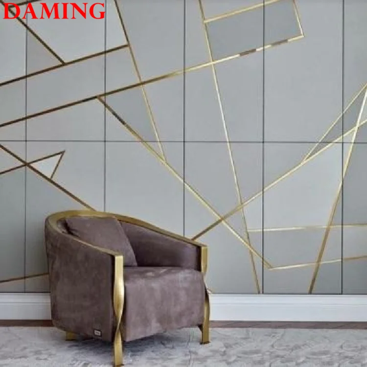 
stainless steel frame u shape wall decorative trim metal home silver decoration 