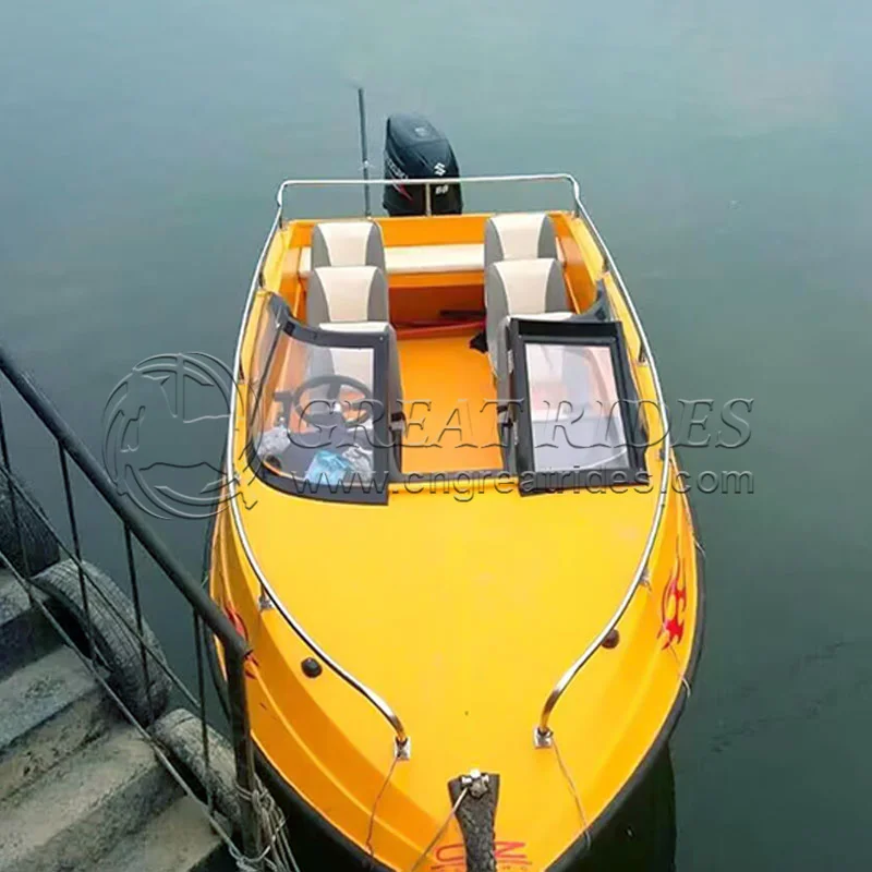 High quality fiberglass sport Boat 6m/19.6ft small yacht boat yacht fishing boat with competitive price