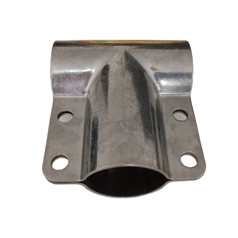 custom made stainless steel T joint end pipe clamp Chain link Fence Clamp for t-ing into a pipe