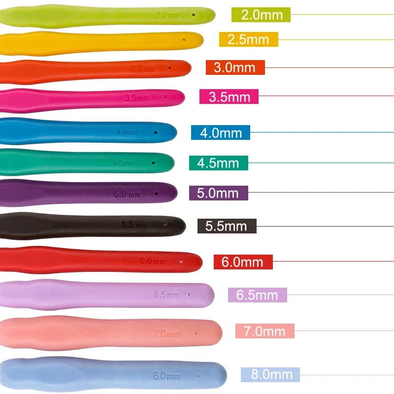 QIAO 2MM 3MM 4MM multi-size needles knitting needles sewing tools for clothing DIY making headbands sweaters