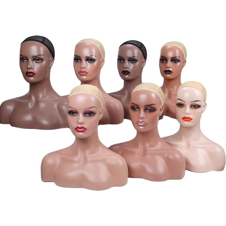 Featureless Mannequin Head For Wig Display Stand And Hairpieces