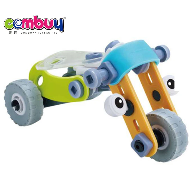 Новый дизайн образовательная сборка пластиковые игрушки строительные блоки животный принт головоломка