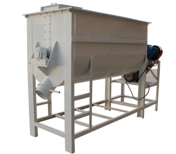 Horizontal ribbon mixer