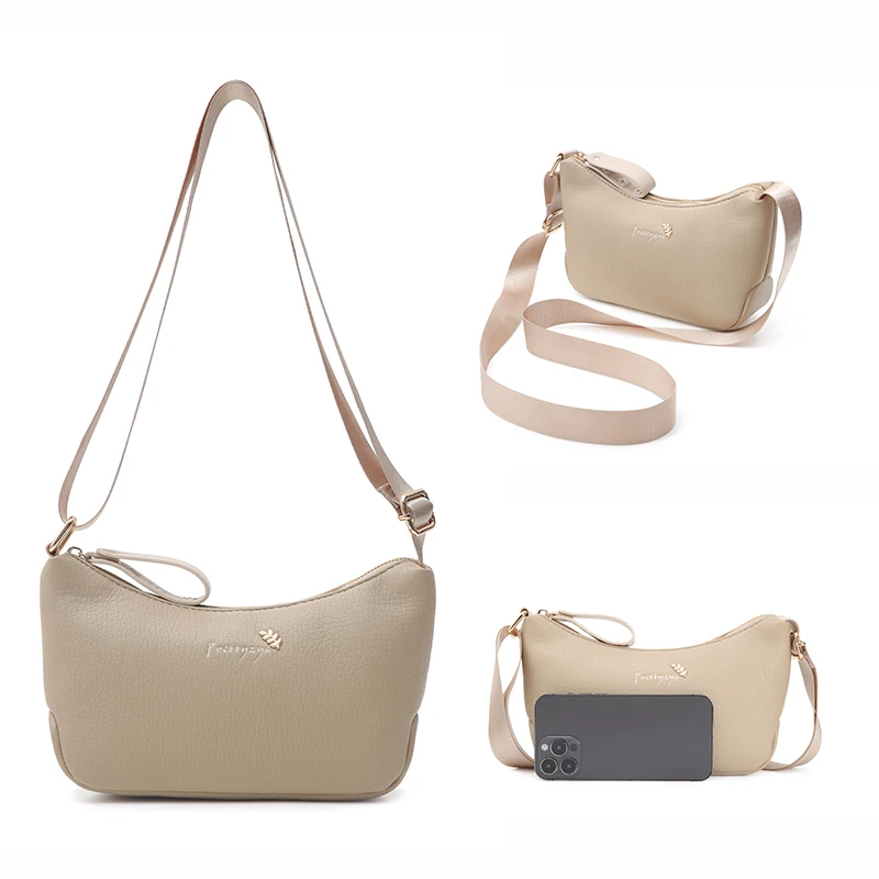 Prettyzys Korean Customized Design High Quality Soft PU Leather Underarm Bag Tote Handbag for Women