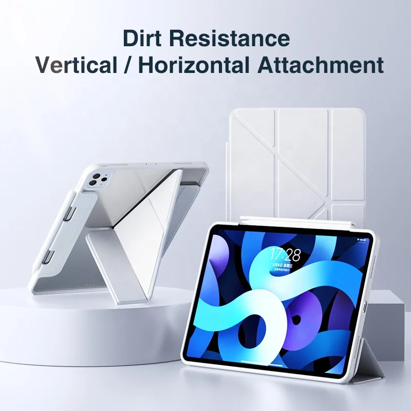 2022 New Shockproof Detachable Origami Smart Cover Magnetic iPad case with pencil holder For iPad Pro 11 2022 iPad Air 10.9 2020