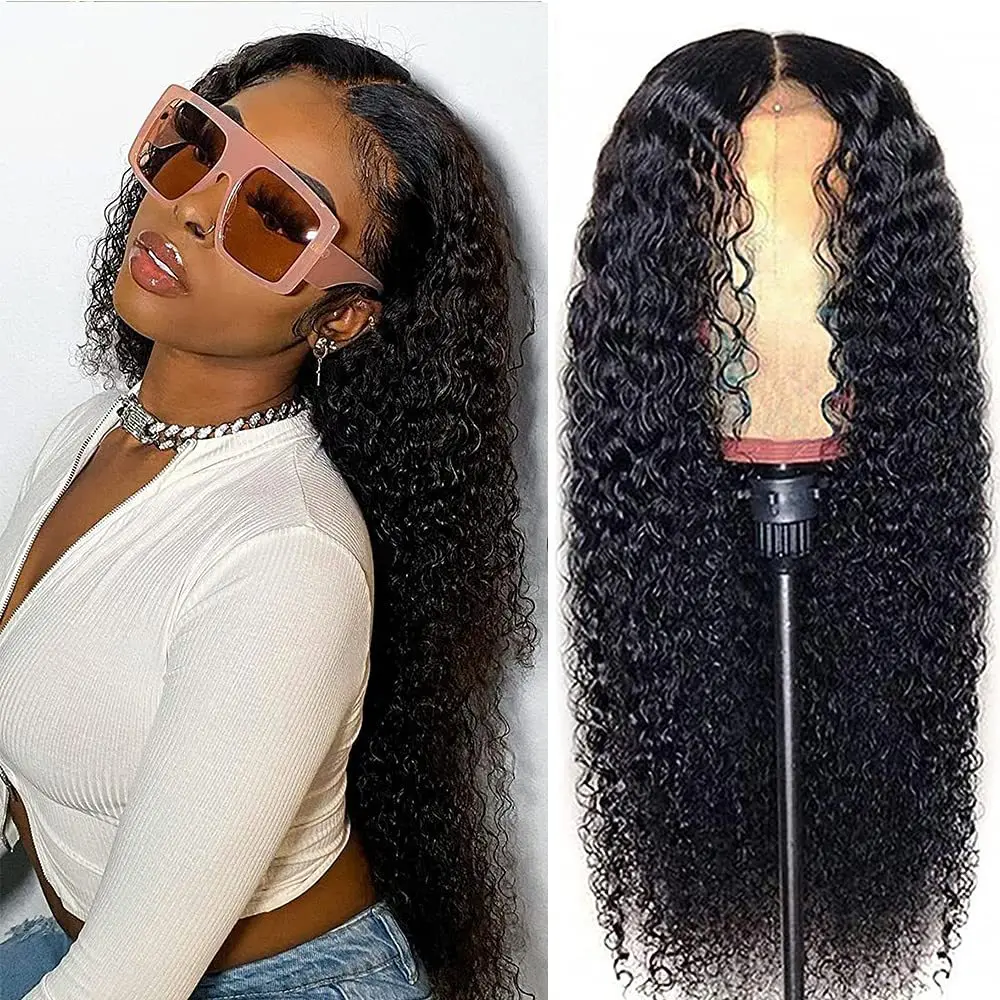 Cheap Raw Indian Virgin Kinky Curly Human Hair Hd Full Lace Frontal Wig Natural Human Hair Transparent Lace Front Wig