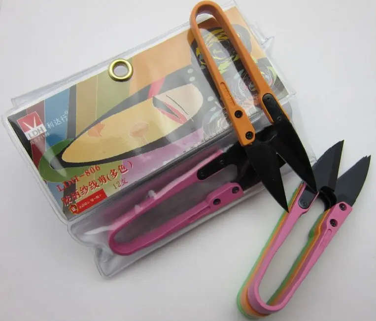 Professional 10.5cm Colorful ABS Handle Plant Mini Scissors Snips