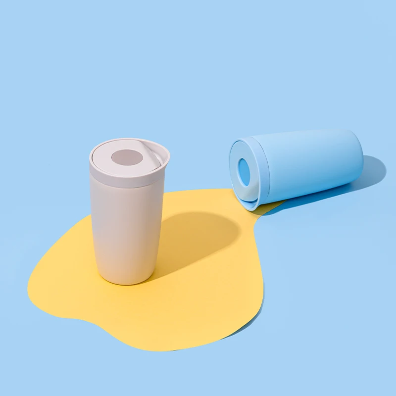 Custom logo 12oz portable cups tumblers business usage stainless steel coffee tumbler mug with press lid