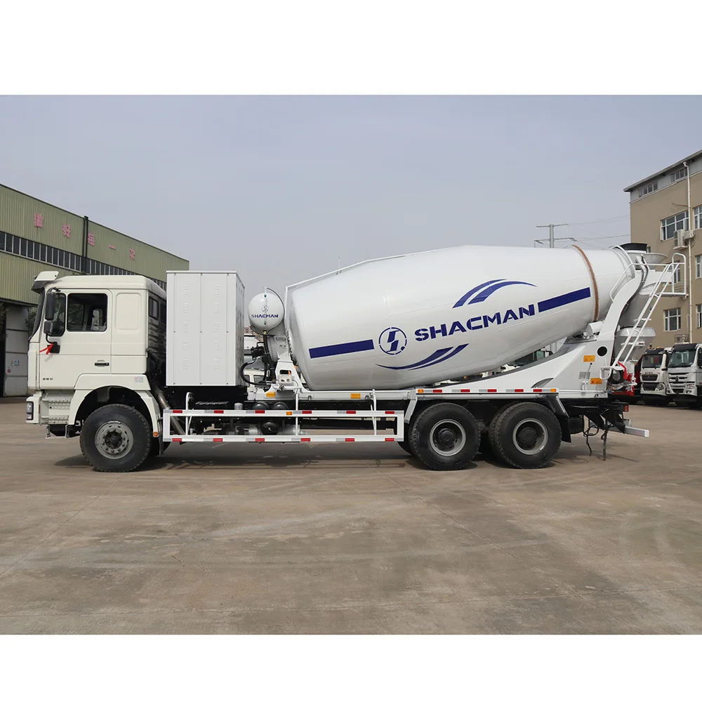 SHACMAN CNG concrete mixer truck transit mixer cement mixers suppliers