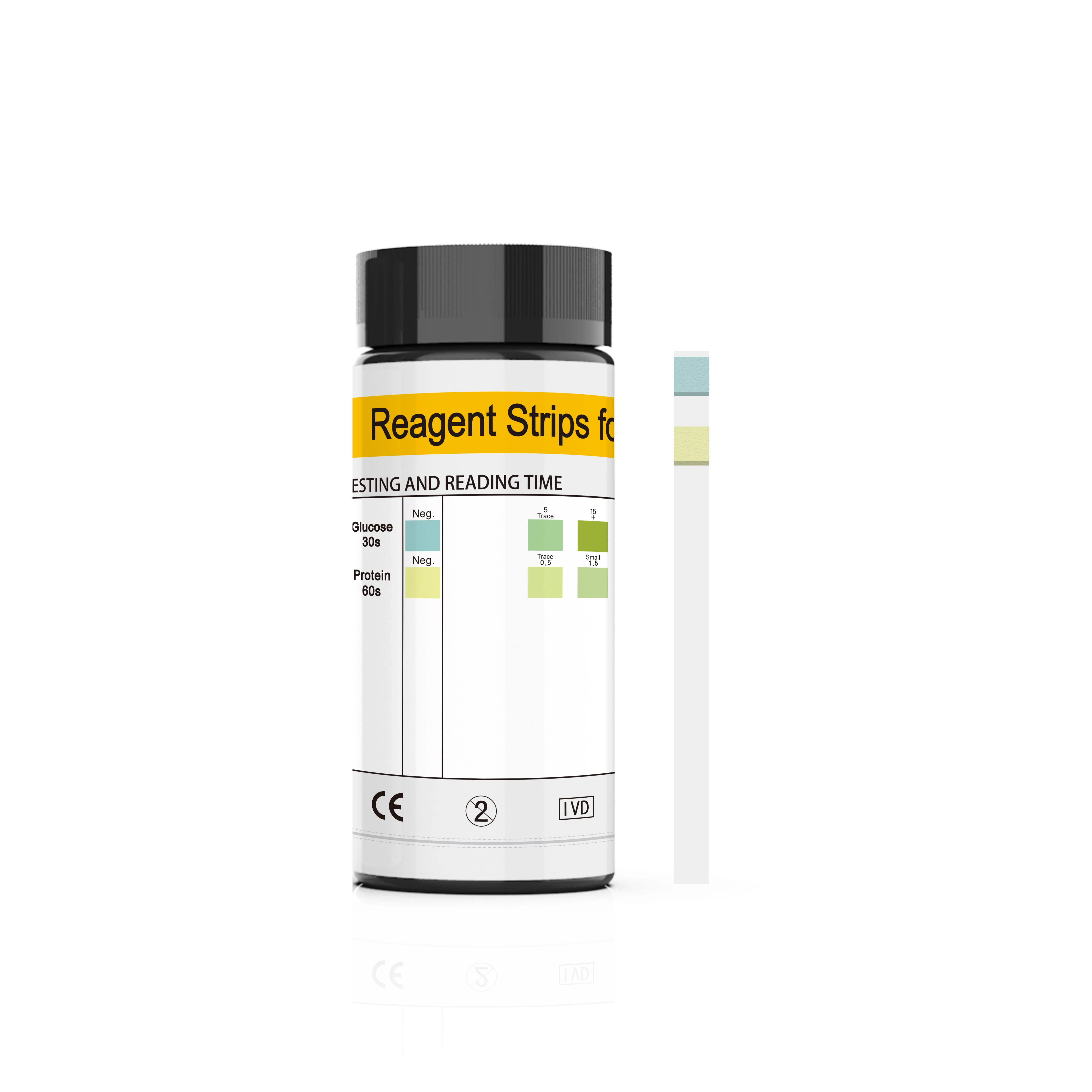 Urine test paper 2 parameters Hot sell Urine test strips for Glucose and Protein test strips URS-2P at home or clinical  100pcs