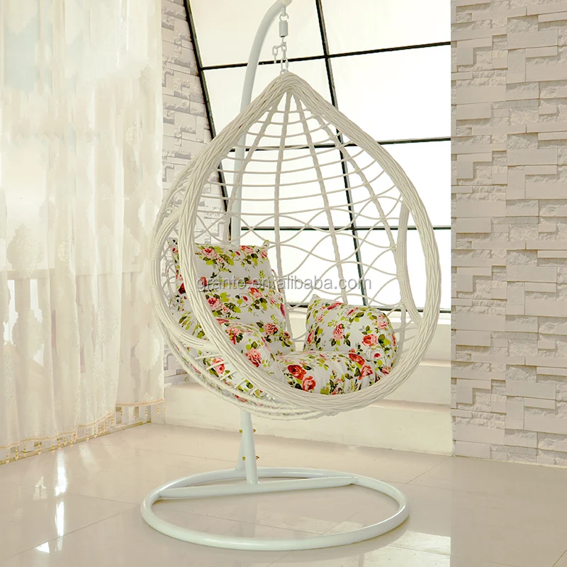 Most popular outdoor patio courtyard wicker furniture round rattan hanging leisure swing chair