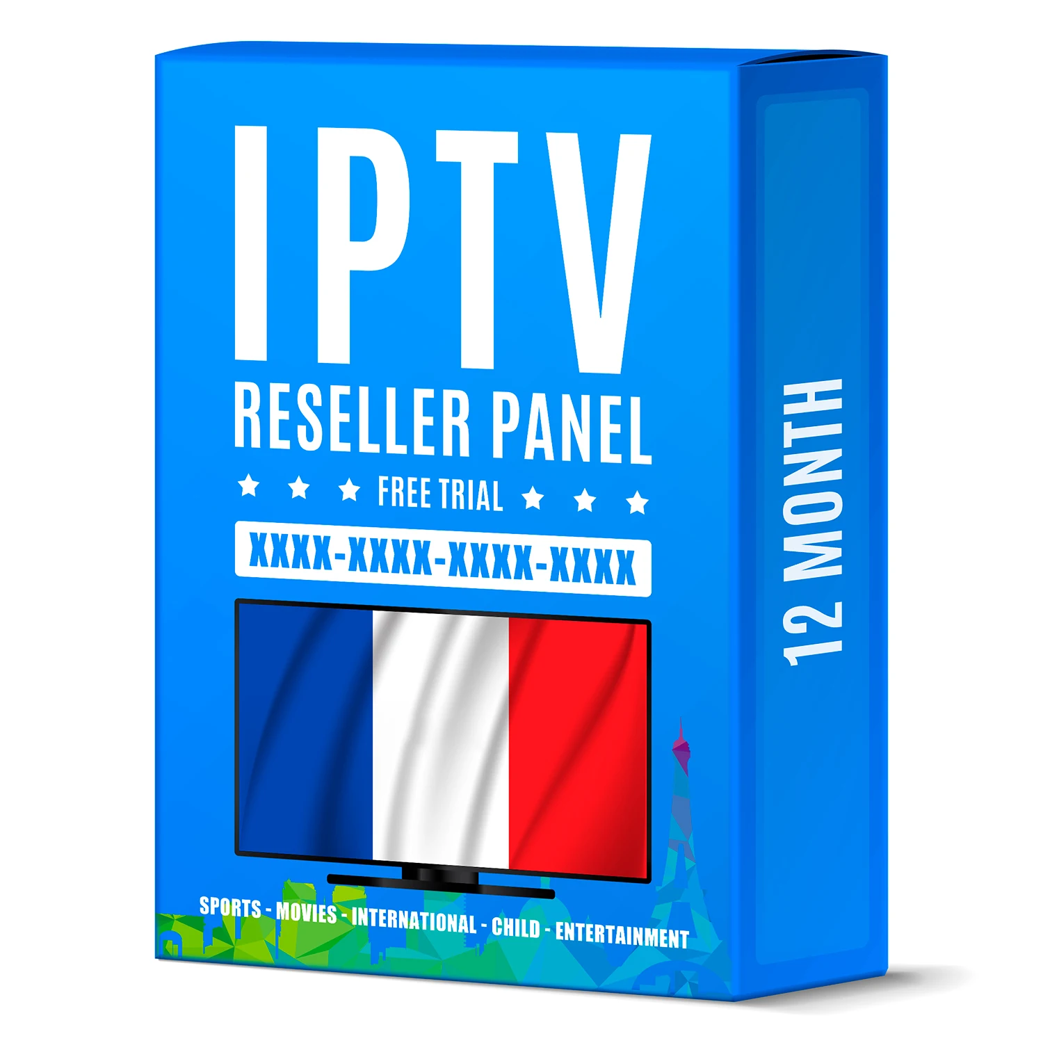  Франция 2021 Iptv XXX 12 месяцев Firestick Liste Бесплатная пробная панель перепродажи ТВ-приставок Android M3U кодовая приставка