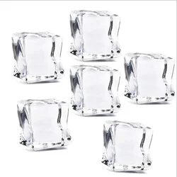 25mm Artificial Ice Cubes Acrylic Plastic Ice Cube For Bar Party Wedding Photography Props