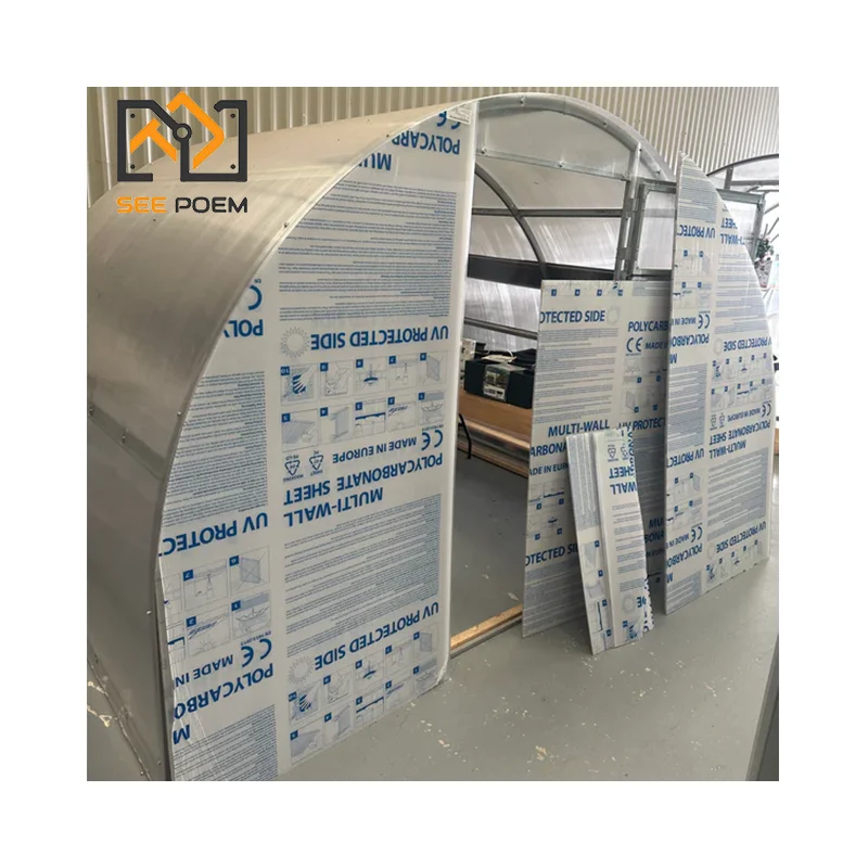 See Poem 6mm Polycarbonate Sheet Grden Greenhouse Aluminum Frame