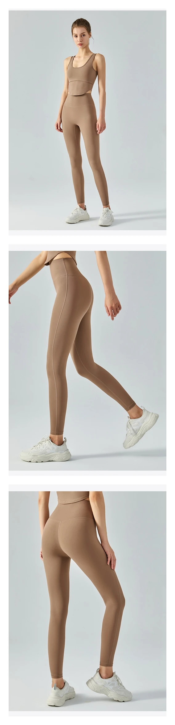 New nude high-waisted abdominal lulu yoga pants peach butt lift lulu yoga leggings running fitness skinny lulu sports pants