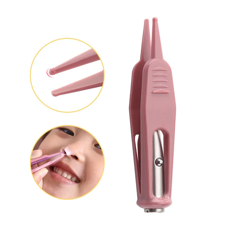 Tweezer for baby Booger cleaner for baby nose for ear children product with light