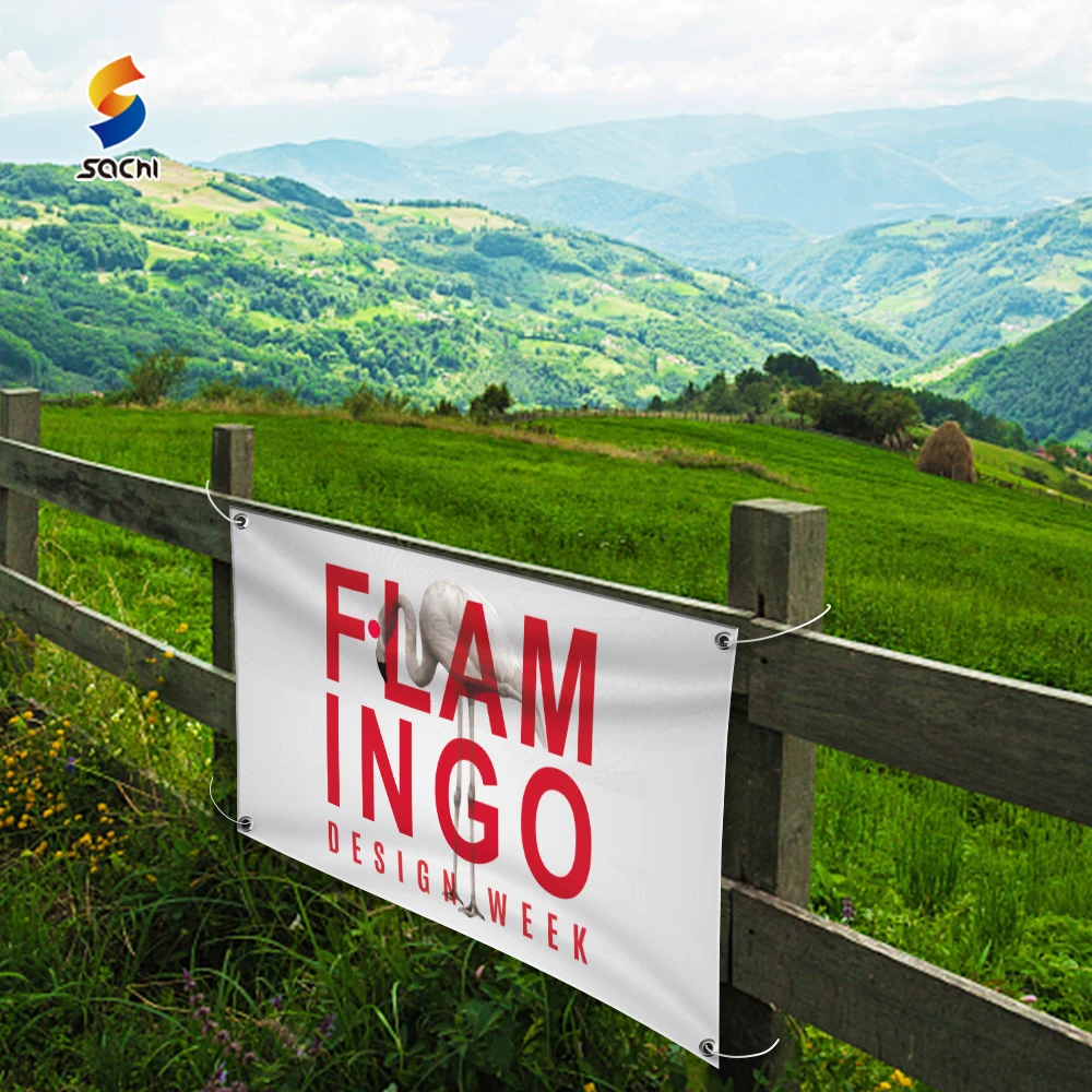custom outdoor advertising printing polyester fabric fence mesh banner