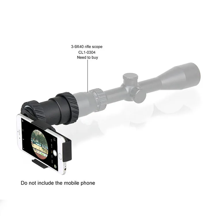 Optical Scope Adapter 33-0202 Camera Holder Phone Mount for 40-45mm Scope