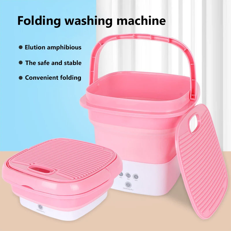 mini foldable portable  dorm room washing machine car electric washing machine