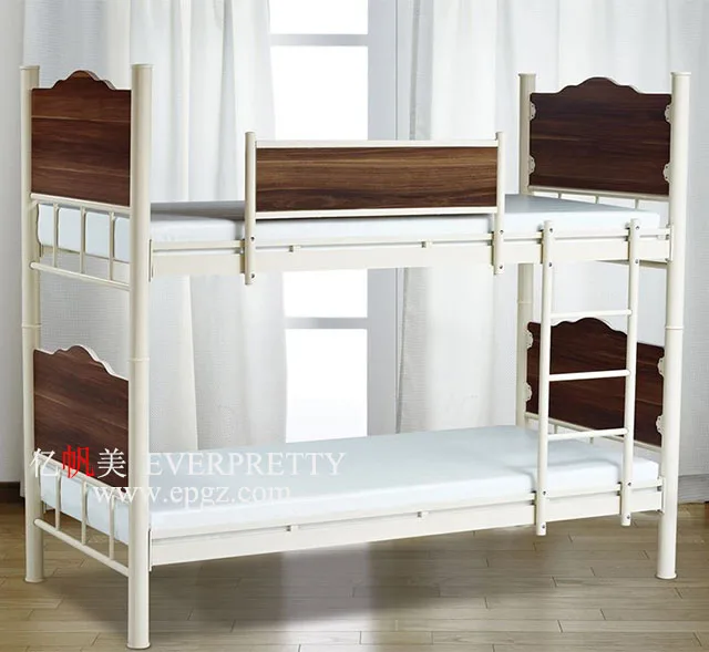 Durable Traditional Design School Dormitory Furniture Bunk Bed for Soldier Use