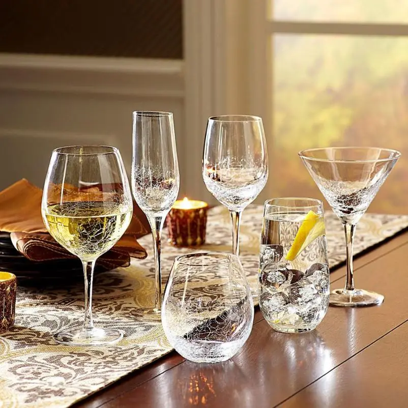 Novelty Unique Creative Sparkling Led Glitter Wine Glasses