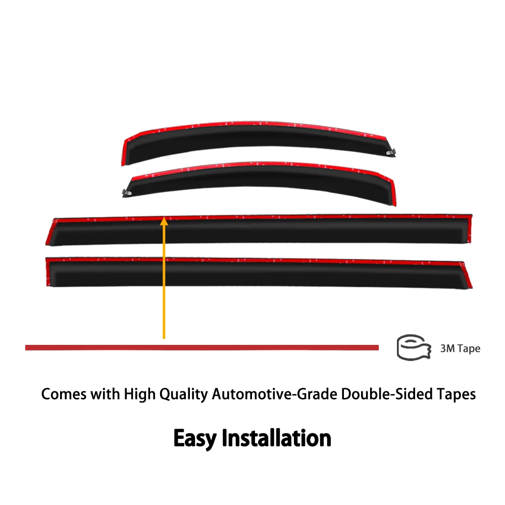 For Toyota Alphard Vellfire 30 Series 2015-Now Side Wind Guard Deflector Visor Other Exterior Accessories Window Vent Visor