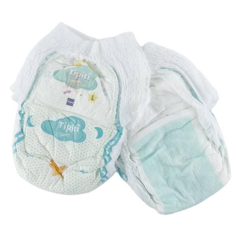 Tipiti Best Price New born Disposable Ultra Absorbent Nonwoven Fabric Baby Pants Diaper For Babies