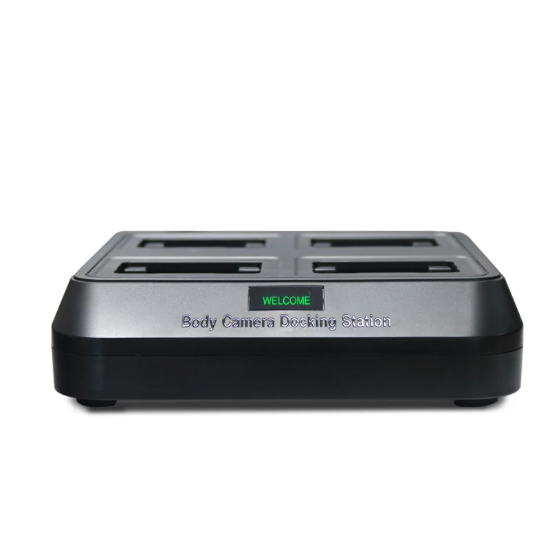 High Quality DS-8 4 Ports Docking Station for Body Camera Charging, Built-in GPS Player, setting config and updating Camera FW