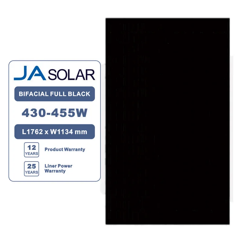 Promotion High Efficiency A Grade Tier 1 Solar PV Module N Type Mono JAM54D41 LB 430W 435W 440W All Black Photovoltaic Panels