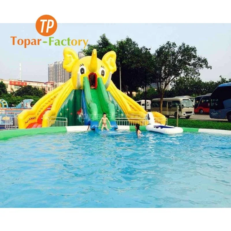 New Children Pvc Indoor And Outdoor Large Custom Kids Inflatable Elephant Swimming Pool With Sprinkler 2022