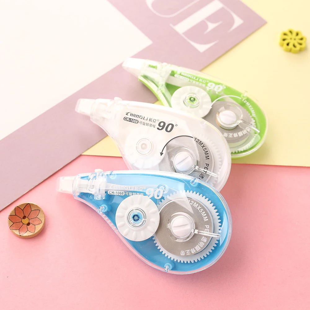 Custom OEM Correction Tape New Creative Transparent Blister Card Plastic 7mm Width Correction Tape for Student Stationery