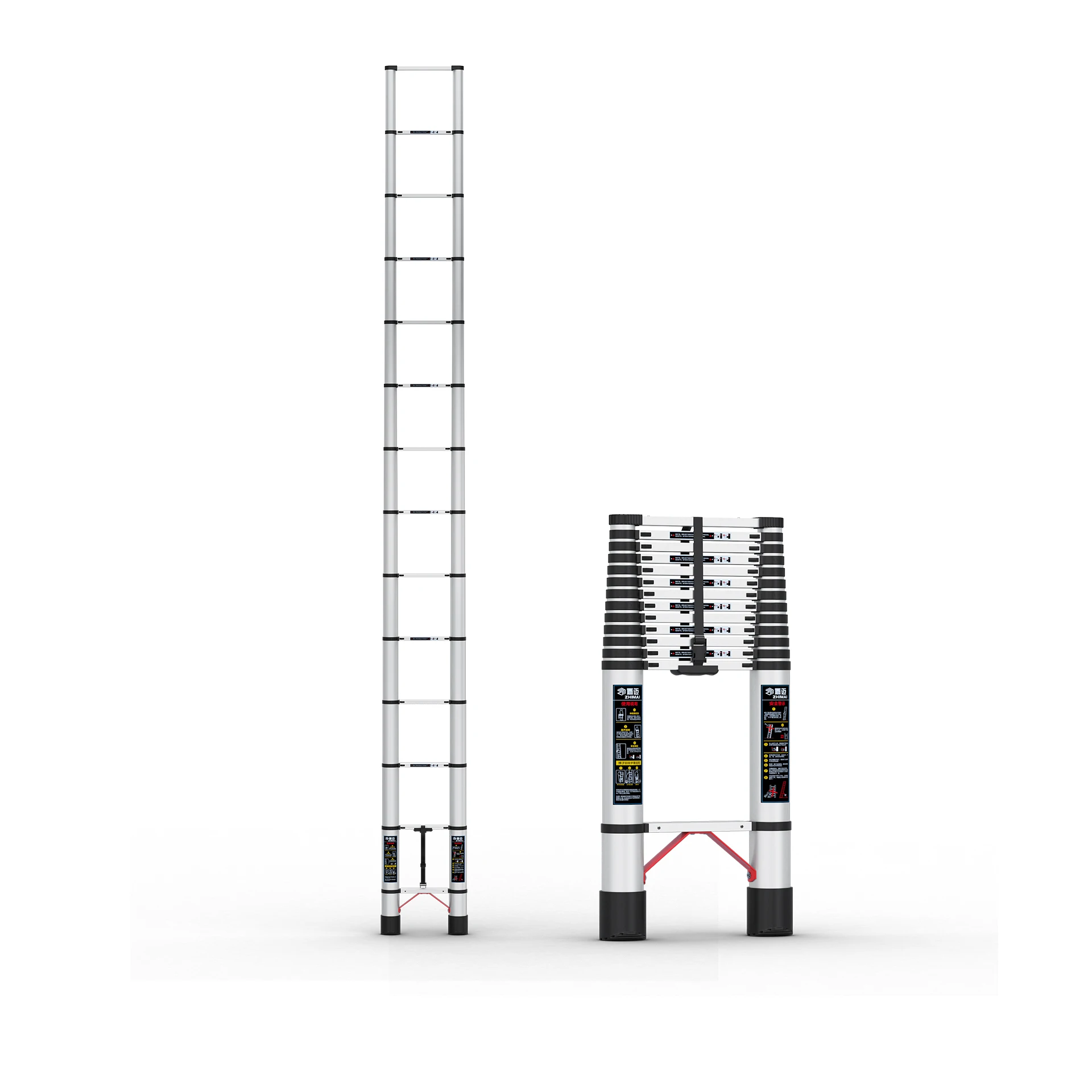 Eu Dropshipping Telescopic Extension Ladder Aluminum Alloy Step Ladder TL Folding Multi Purpose Ladder