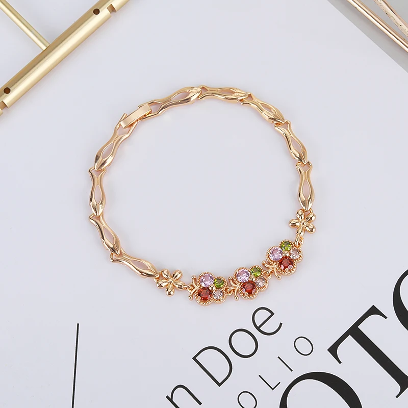 2022 Wholesale HD Jewelry Hit fashion design gold jewelries 18k gold bracelet