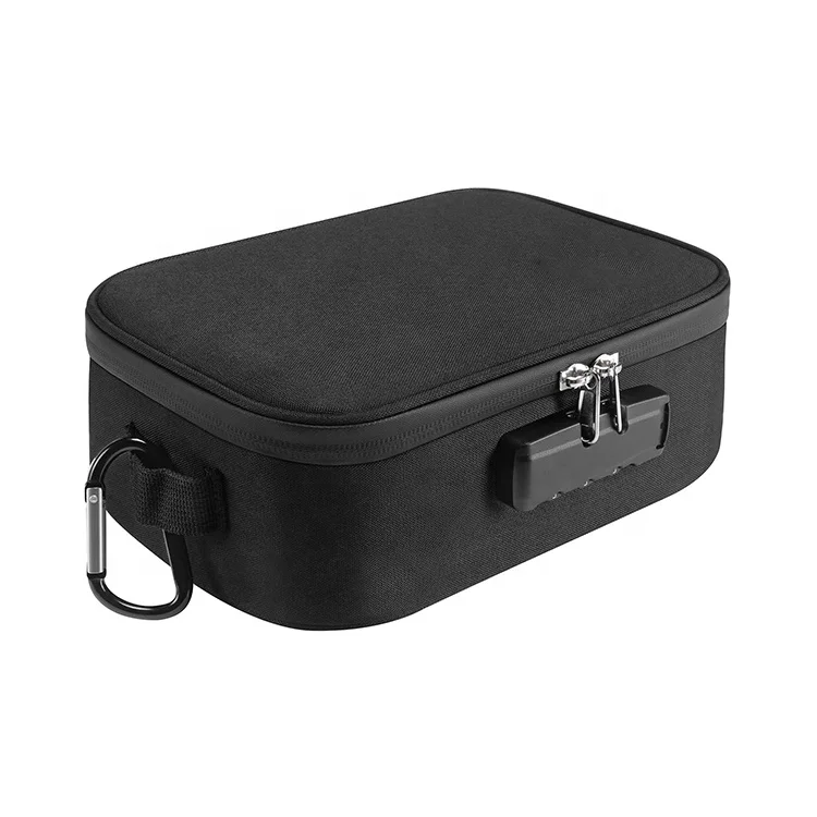 Smell Proof Bag with Combination Lock Carbon Lining Smell Lock-in Stash Case for Smelly Products Discreet Smell Proof Container