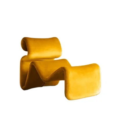 
xt-856 luxury creative special shape nordic living room chaise lounge recliner fabric fiberglass single leisure chair 