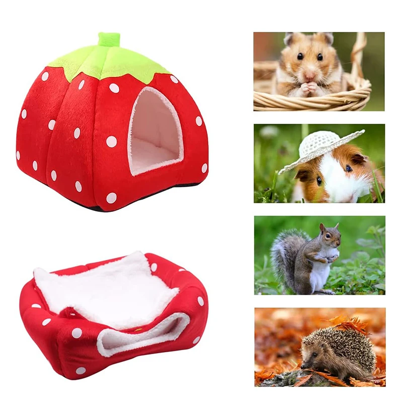 Portable Soft Interactive Indoor Cage Water Washable Guinea Pig Bunk Bed Plush Stuffed Animal Hutch